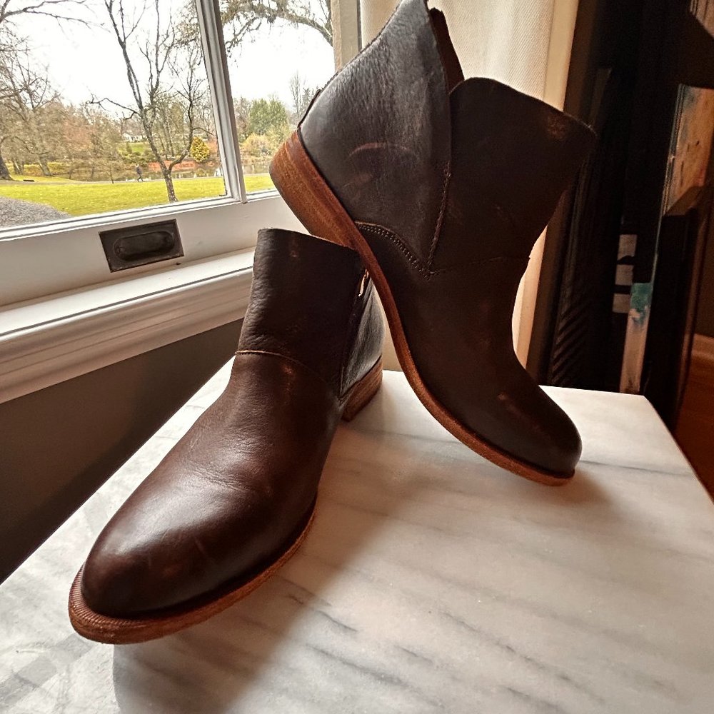 Kork-Ease Ryder Brown Leather Ankle Boot Shoes